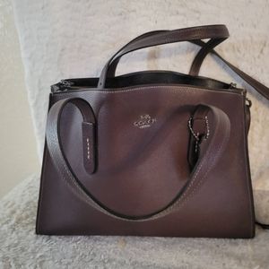 Coach leather computer bag